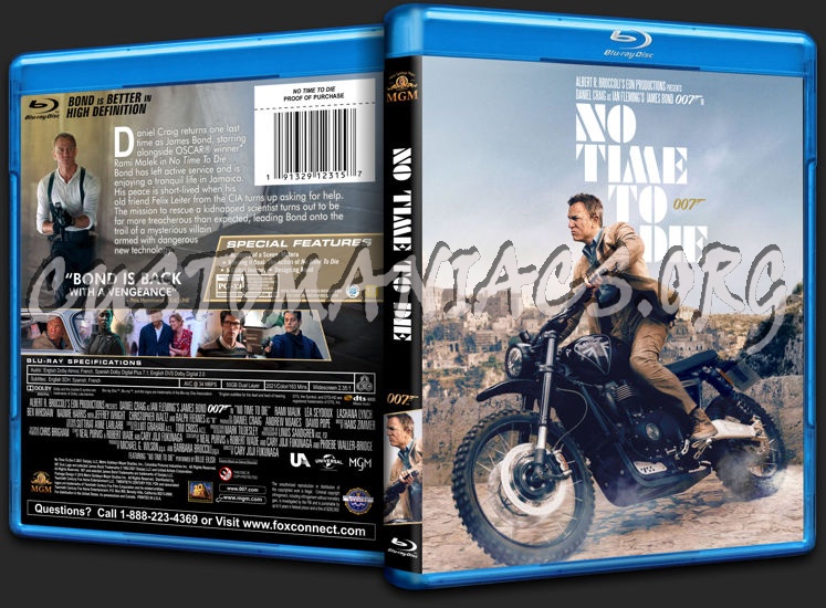 No Time to Die (2021) blu-ray cover