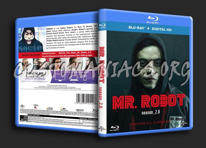 Mr Robot Season 2 blu-ray cover