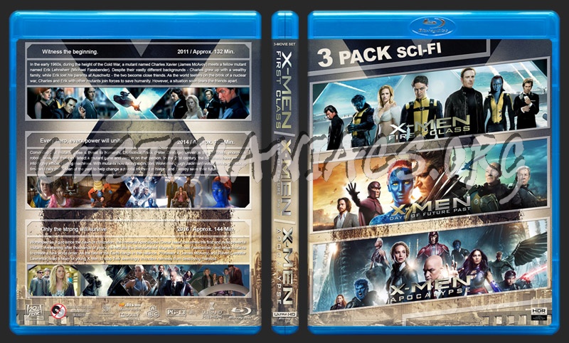 X-Men Triple Feature (4K) blu-ray cover