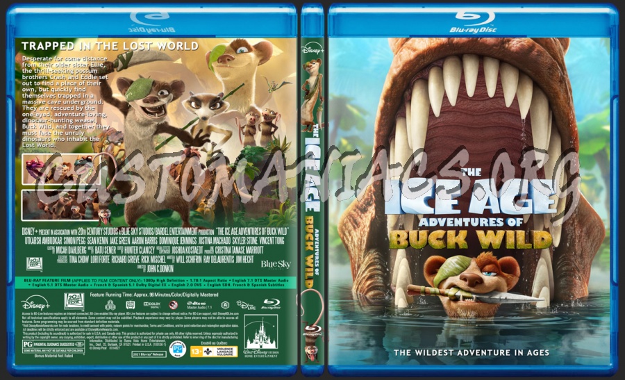 The Ice Age Adventures Of Buck Wild blu-ray cover
