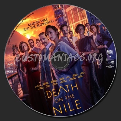 Death On The Nile (2022) blu-ray label