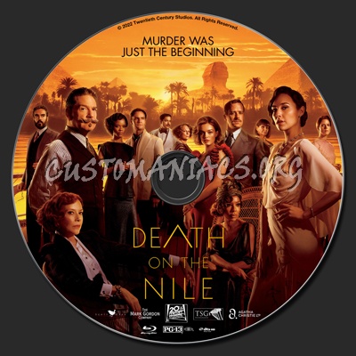 Death On The Nile (2022) blu-ray label