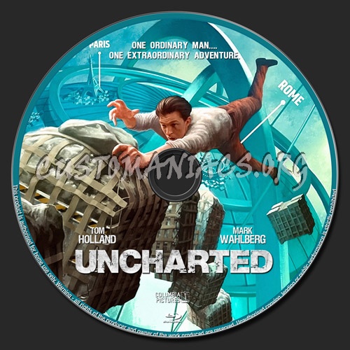 Uncharted blu-ray label