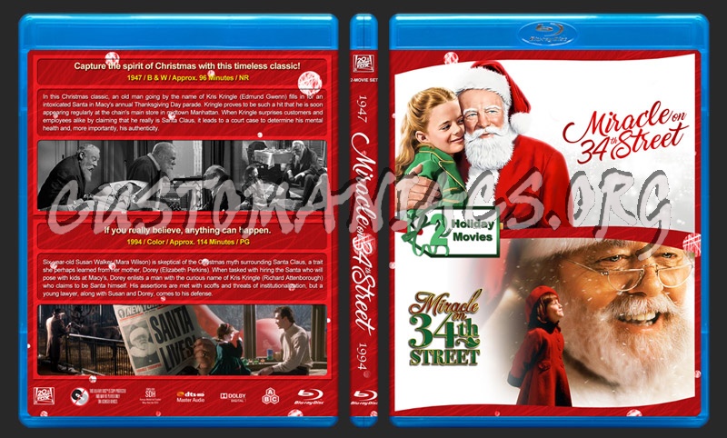 Miracle on 34th Street Double Feature blu-ray cover