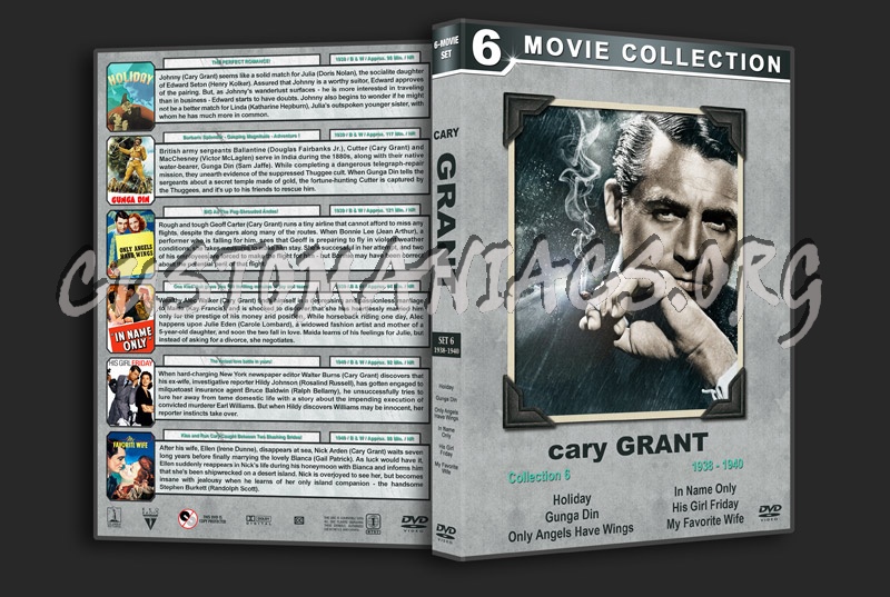 Cary Grant Film Collection - Set 6 (1938-1940) dvd cover