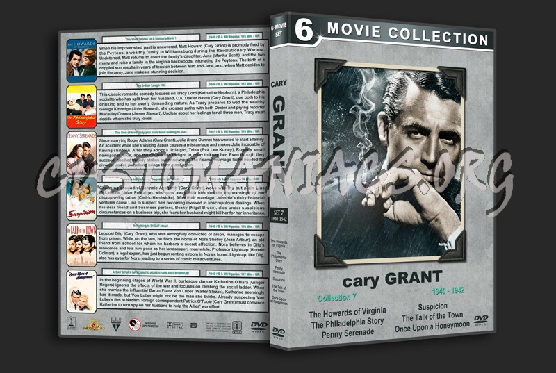 Cary Grant Film Collection - Set 7 (1940-1942) dvd cover