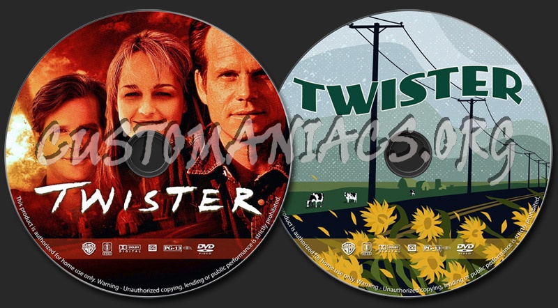 Twister dvd label