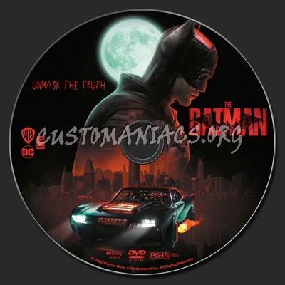 The Batman (2022) dvd label