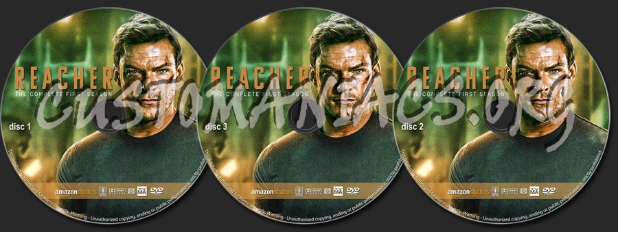 Reacher - Season 1 dvd label