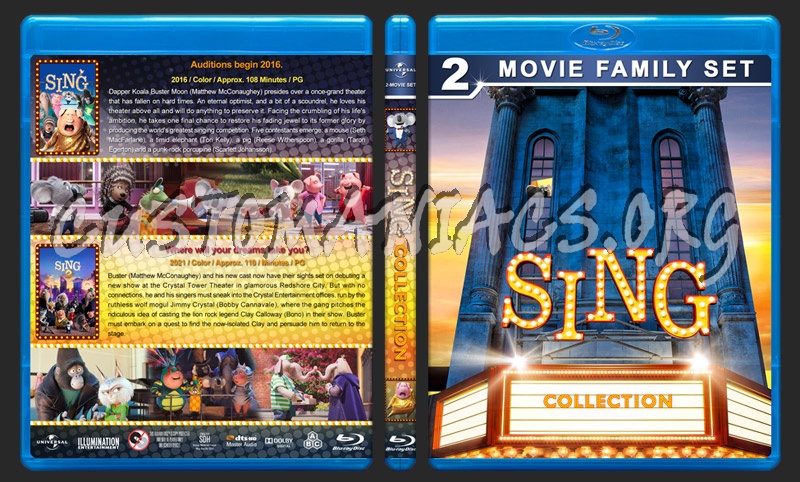 Sing Collection blu-ray cover