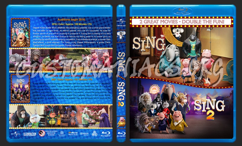 Sing Double Feature blu-ray cover