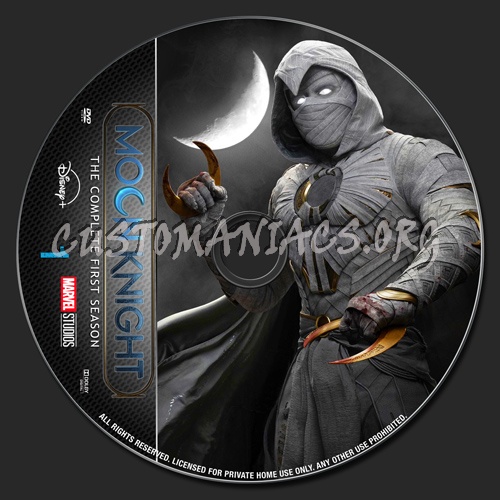 Moon Knight Season 1 dvd label
