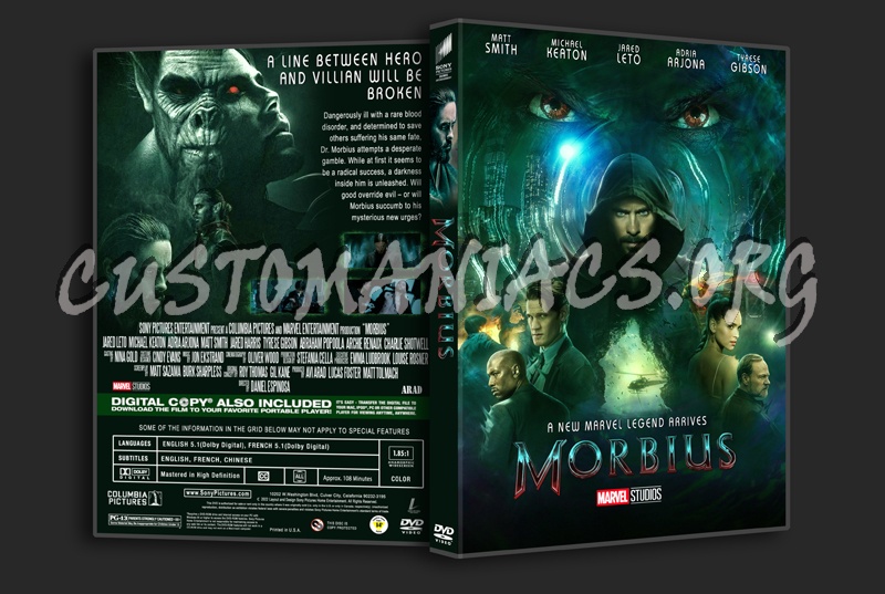 Morbius dvd cover