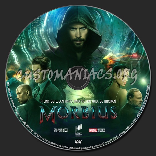 Morbius dvd label