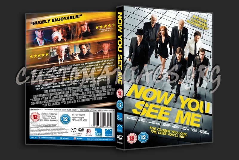 Now You See Me dvd cover