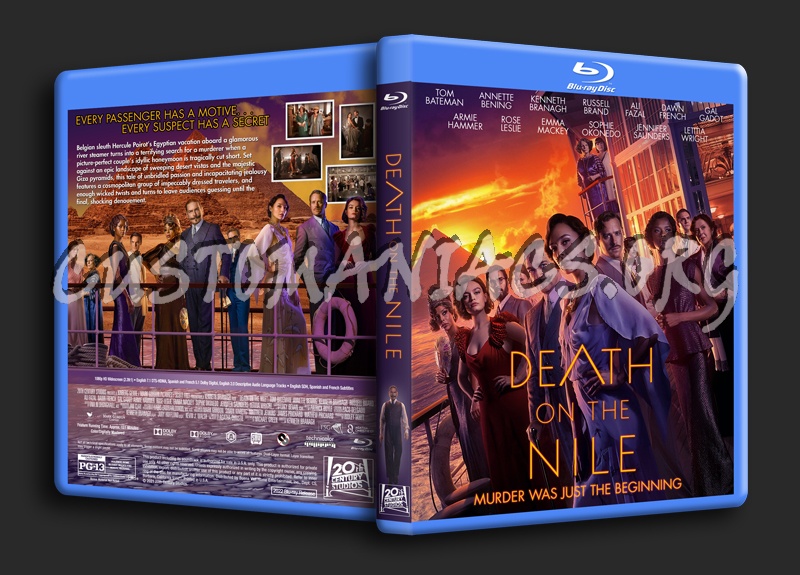 Death On The Nile (2022) dvd cover