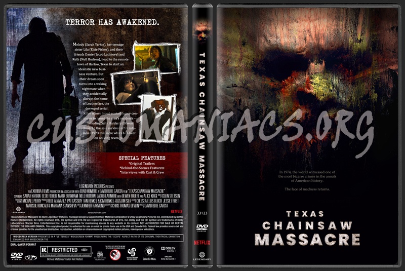 Texas Chainsaw Massacre (2022) dvd cover