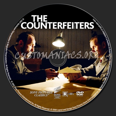 The Counterfeiters dvd label