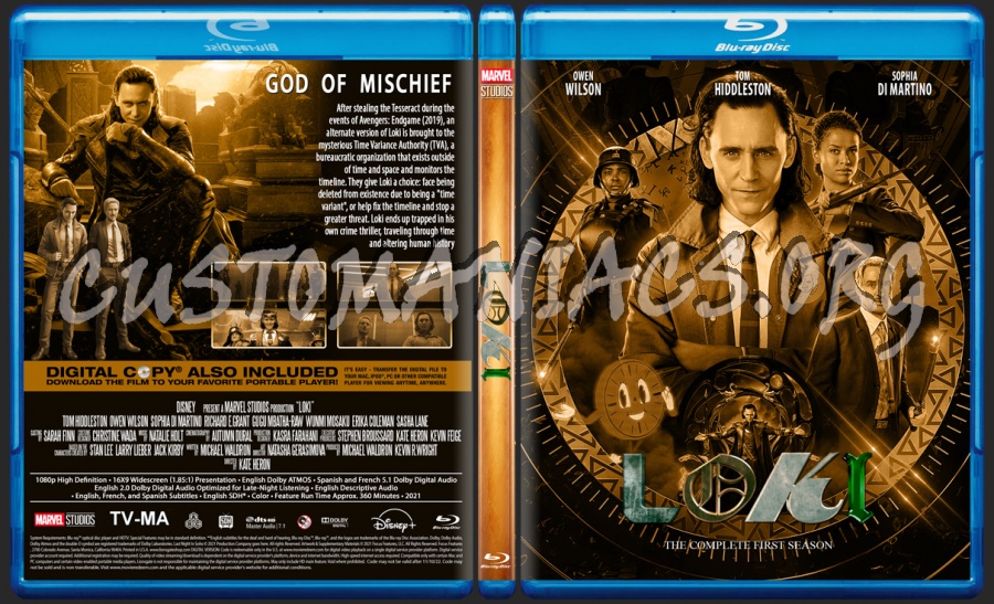 Loki Season 1 blu-ray cover