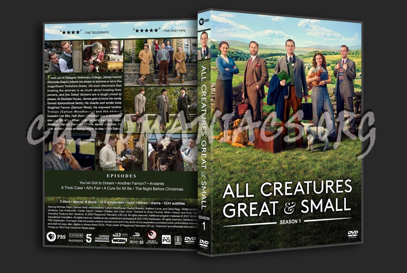 All Creatures Great & Small - Season 1 dvd cover
