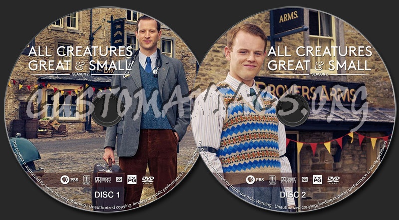 All Creatures Great & Small - Season 2 dvd label