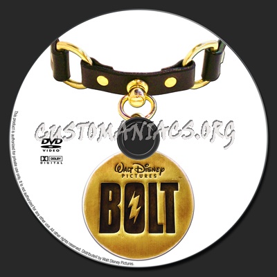 Bolt dvd label