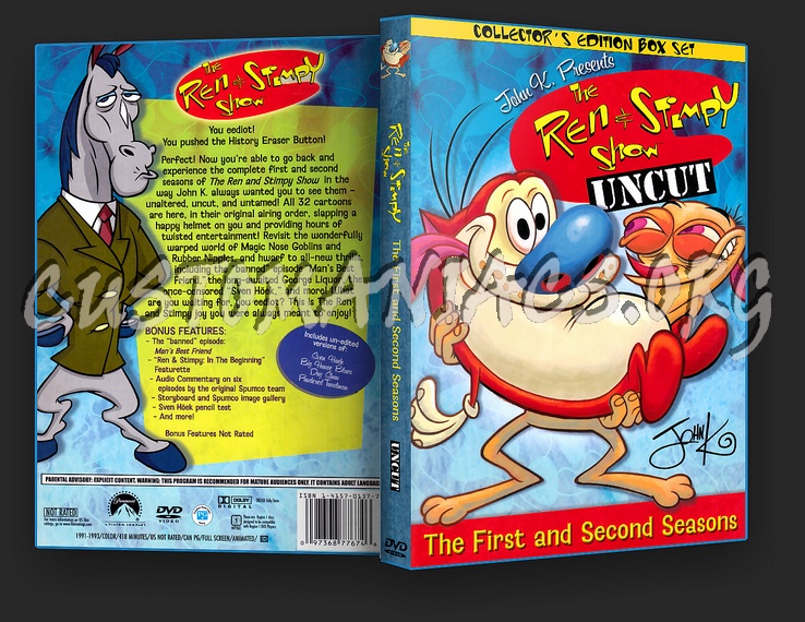 Ren And Stimpy Seasons 1 and 2 dvd cover