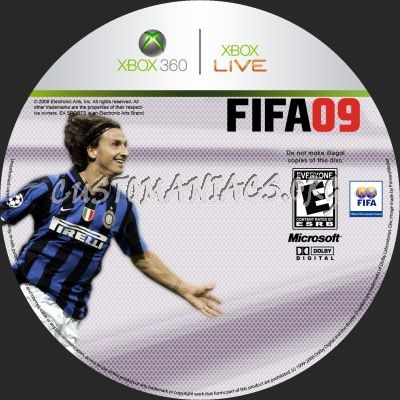EA's FIFA 2009 dvd label