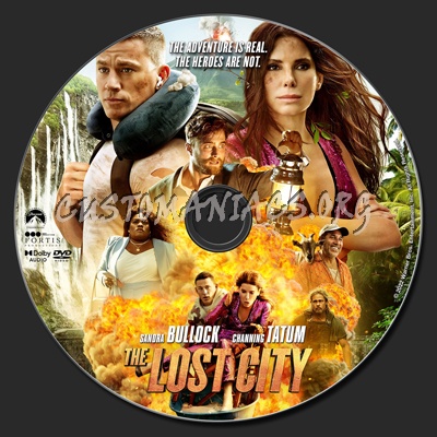 The Lost City (2022) dvd label