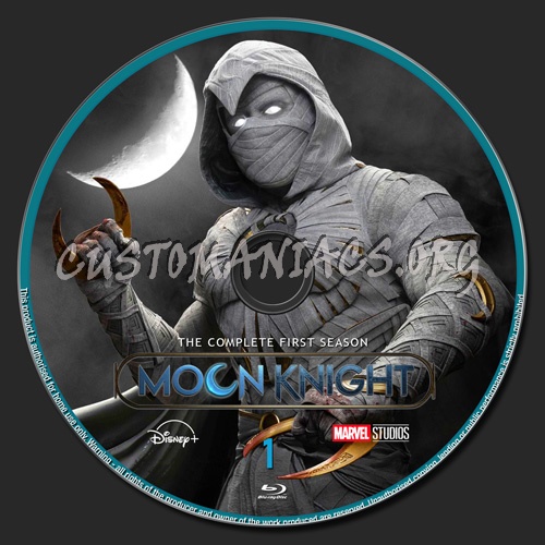 Moon Knight Season 1 blu-ray label