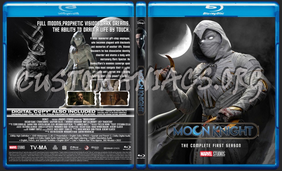 Moon Knight Season 1 blu-ray cover