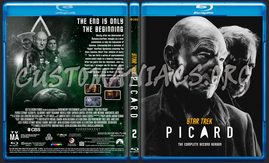 Star Trek Picard Season 2 blu-ray cover