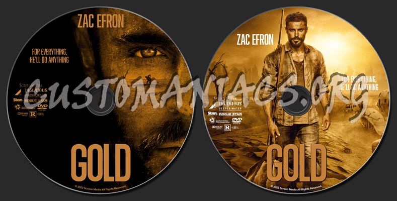 Gold (2022) dvd label