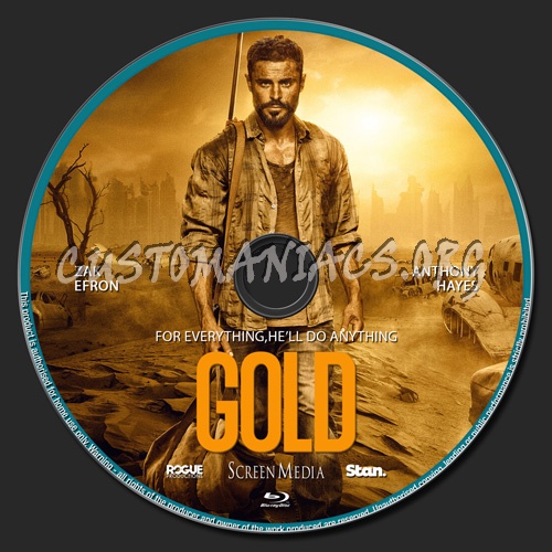 Gold blu-ray label