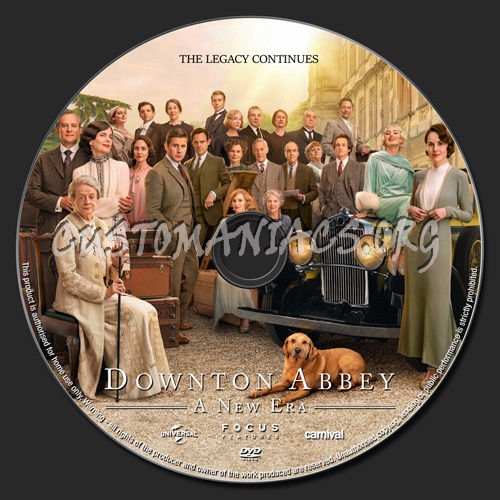Downton Abbey A New Era dvd label