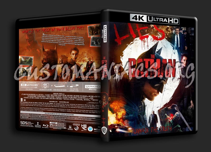 The Batman (2022) 4k dvd cover