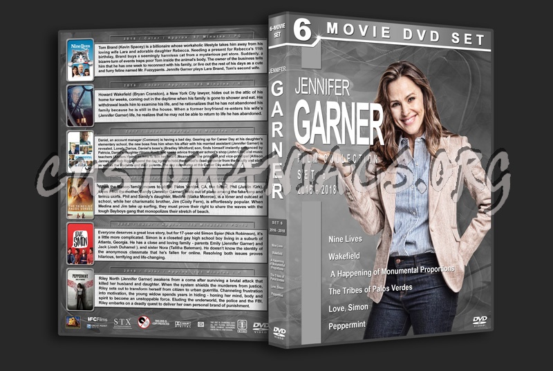 Jennifer Garner Filmography - Set 6 (2016-2018) dvd cover