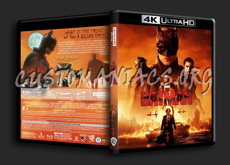 The Batman (2022) 4k dvd cover