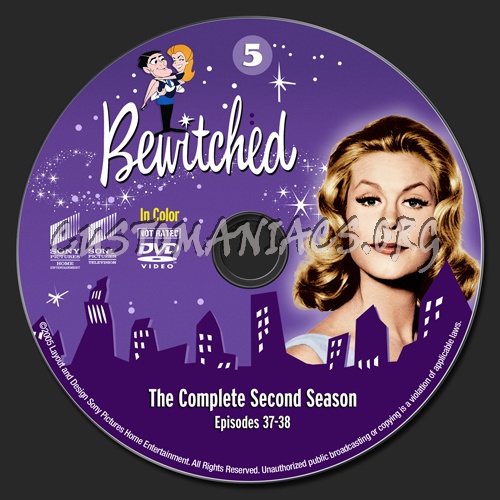 Bewitched - Season 2 dvd label