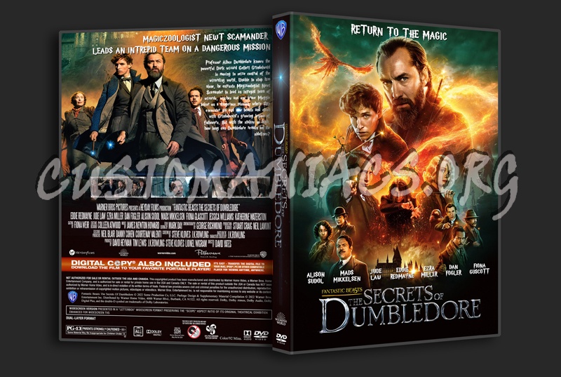 Fantastic Beasts The Secrets Of Dumbledore dvd cover