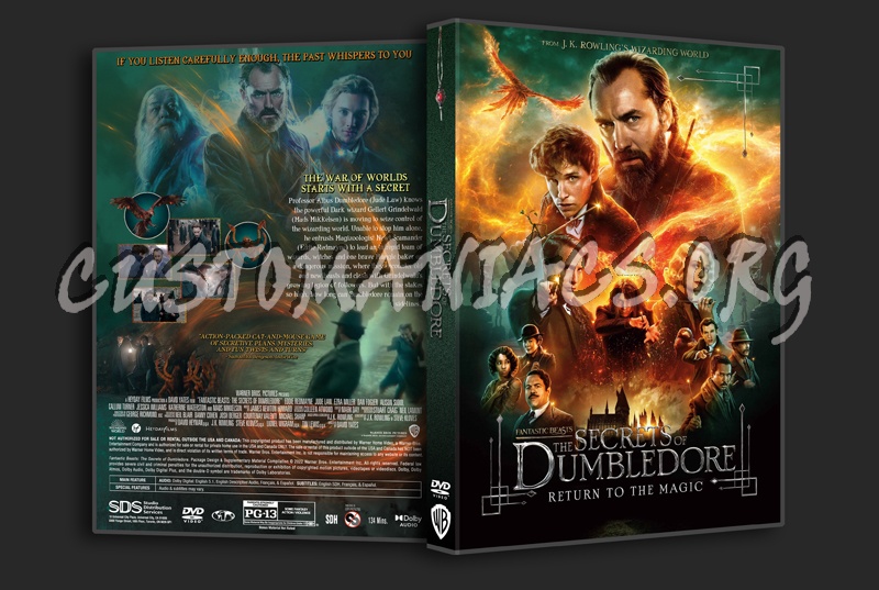 Fantastic Beasts: The Secrets of Dumbledore dvd cover