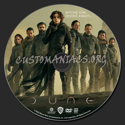 Dune (2021) dvd label