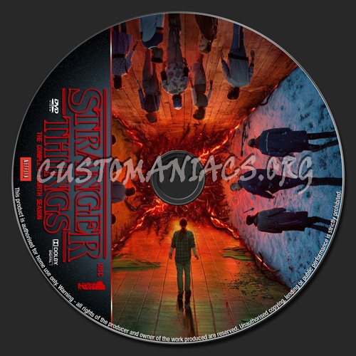 Stranger Things Season 4 dvd label