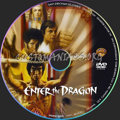 Enter the Dragon dvd label