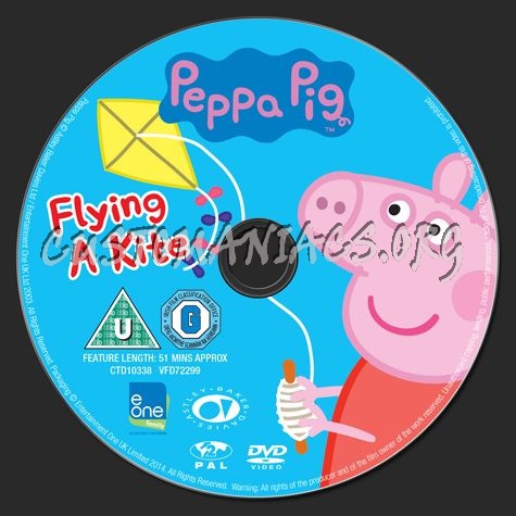 Peppa Pig Flying a Kite dvd label - DVD Covers & Labels by Customaniacs ...