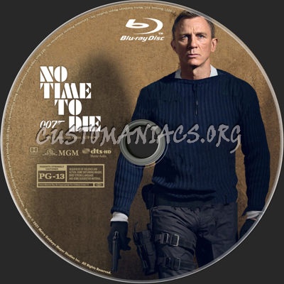 No Time to Die (2021) blu-ray label