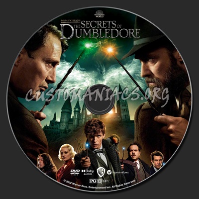 Fantastic Beasts: The Secrets of Dumbledore dvd label