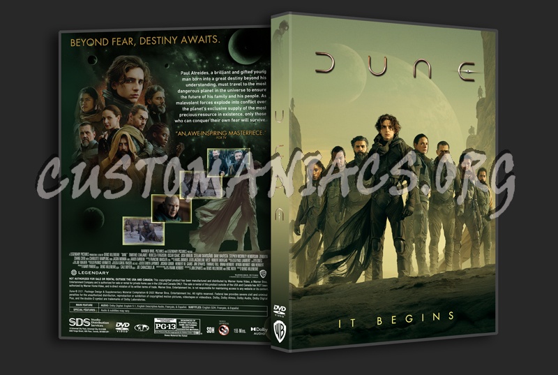 Dune (2021) dvd cover