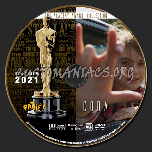 Academy Awards Collection - Coda dvd label