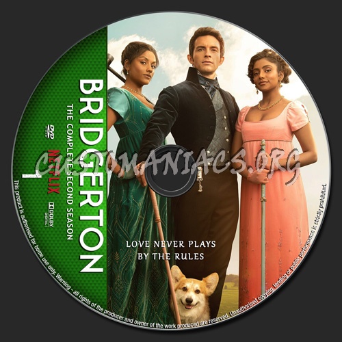 Bridgerton Season 2 dvd label